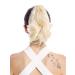 WIG ME UP - 506-V-613 hairpiece braid ponytail short wavy platinum blonde 25 cm platinum blonde (613)