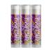 Delight Naturals Mardi Gras Lip Balm - King Cake - Set of Three