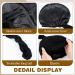 2 Pcs Kids Silk Satin Lined Turban Set - Black/Dark Gray - Ages 6-12 | Pre Tied Twist Head Wrap for Boys and Girls - Buy Online on GoSupps.com