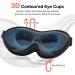 INNELO 3D Contoured Sleep Mask for Side Sleepers | 100% Light Blocking Eye Mask for Men and Women | Soft, Pressure-Free Blindfold for Travel, Yoga, and Naps | Black Upgraded - Buy Online on GoSupps.com