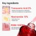 PDRN Serum TXA 5% Niacinamide 10% Pink Korean Skincare Dark Spot Hyaluronic Acid Vitamin B5 Panthenol Ceramide Uneven Skin Tone Radiant Complexion Glass Skin (30ml / 1.01 fl oz) - Buy Online on GoSupps.com