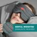 Manta Weighted Sleep Mask | 100% Blackout Eye Mask for Optimal Sleep | Unisex Gray/Turquoise - Buy Online on GoSupps.com