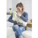 Casual Silent Scarf | Discrete Breastfeeding Stola | Soft & Breathable Loop in Dottie Yellow/Gray - Buy Online on GoSupps.com