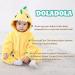 Doladola Unisex Kid's Costume - Yellow Shark Hooded Romper Jumpsuit (3.5-4.5 Years) - Buy Online on GoSupps.com
