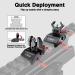 Premium QR-Laser Tactical Flip Up Iron Sights Set for Rifle | Low Profile Front Rear Red Dot | Picatinny & Weaver Rail Compatible - Buy Online on GoSupps.com