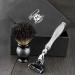 3 Edge Shaving Razor & Black Badger Hair Brush - Ultimate Men's Shaving Kit for a Perfect Shave - Buy Online on GoSupps.com