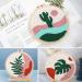 Anidaroel 3 Sets Punch Needle Kits for Adults Beginners - Punch Needle Tool with Hoops, Yarns, and Sewing Needles - Morandi Tropical Plants Designs - Buy Online on GoSupps.com