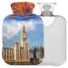 Naanle Maple Big Ben heat bottle with cover Transparent hot water bottle 2l large hot hot water bottle for bed handfoot heat pain relief heat and cold therapy