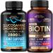 NUTRAHARMONY Glucosamine Chondroitin Capsules & Biotin with Silicon Softgels