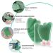 Gua Sha Massage Tools Set - Aventurine Natural Stone Guasha Board for Face and Body - Facial Massager for SPA and Trigger Point Treatment - Pack of 3 Green - Buy Online on GoSupps.com