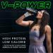 Buy V-Power Plant-Based Protein Powder - Vanilla Surge (1kg) | 26g Protein BCAAs & EAAs Zero Fat/Sugar Dairy-Free All Natural - 29 Servings - Buy Online on GoSupps.com
