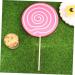 Ciieeo Miniature Food Toy Lollipops for Kids Lollipop Candy Embellishment Artificial Food Wedding Decor Toy for Kids Kidcraft Tongue Painter Lollies Baby Bamboo Child Christmas Tree Cake Pink 40*20*0.3cm - Buy Online on GoSupps.com