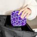 Anna Cowper Butterfly Pattern Purple Women's Storage Bag - Portable Period Bag for Menstrual Cup & Tampons | Stylish Feminine Design Perfect for Women & Teens - Buy Online on GoSupps.com