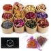 Natural Dried Flowers Herbs Kit (12 Bags)  Bulk Dry for Soap Making  DIY Candle  Resin Jewelry  Decor or Bath  Including Lavender  Rose Petals  Jasmine  Rosebuds  Lily  Lemon and More  Multicolor
