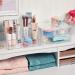 STORi Chloe Clear Makeup Holder + Double Drawer Organizer | Organize Cosmetics | Made in USA - Buy Online on GoSupps.com