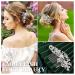 64-Piece Wedding Hair Comb Set with Flower Rhinestone Hair Sticks, Pearl Hair Pins, Crystal Combs, Hair Vine, and U-Shaped Pearl Clips - Buy Online on GoSupps.com