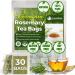 Lavendium Premium 30 Rosemary Tea Bags 100% Natural & Pure from Rosemary Leaves. Loose Leaf Rosemary Herbal Tea. Made with Natural Material Tea Bags. No Sugar No Caffeine No Gluten Vegan.