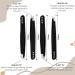 4Pcs Professional Stainless Steel Precision Tweezer Set for Facial Hair - Ingrown Hair Removal Tool for Men & Women - Buy Online on GoSupps.com