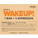 WAKE UP! Caffeinated Caramel Protein Bars - Gluten Free Vegetarian 350mg Caffeine (Pack of 6) - Boost Focus & Clarity - Kosher Snack - Buy Online on GoSupps.com