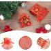 100 Pack Red Organza Gift Bags for Christmas - 7x9cm Snowflake Design with Cord - Ideal for Festive Packaging - Buy Online on GoSupps.com