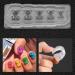 Raguso silicone mold nail art temple 14 10 1 silicon uv nail decoration mold nail art template bear pattern decals nail diy tools - Buy Online on GoSupps.com