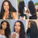 30 Inch Brazilian Deep Wave Lace Front Wig for Black Women | Pre Plucked 150% Density Curly Human Hair Wig with Baby Hair - Natural Color - Buy Online on GoSupps.com