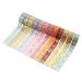 Lychii Washi Tape Set - 12 Rolls Vintage Masking Tape with Gold Foil - Oriental Aesthetic Journaling Supplies for Planner, Bujo & Artistic Projects - Buy Online on GoSupps.com