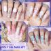 Morovan Poly Gel Nail Kit with UV Light Starter Kit - Professional Gradient Gel Poly Nail Kit for Beginners - Includes 5 Poly Gel Nail Colors and 3 Gel Polish Slip Solution - DIY Nail Builder Nails Gel Set - Cat Eye Effect Included - Buy Online on GoSupps.com