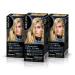 Syoss Syoss 8-11 Powder Blonde: Permanent Keratin Hair Dye Anti-Yellow Effect 100% Grey Coverage and Up to 100 Days of Colour Pack of 3