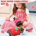 4-Piece Guinea Pig Outfit Set: 2 Clothes & 2 Mini Hats with Adjustable Strap - Frog Style Guinea Pig, Hamster, Bunny Warm Vest & Hand-Knitted Hat Bundle - Buy Online on GoSupps.com