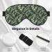 Buy Tropical Palm Leaves Print Sleep Masks - Comfortable Super Soft Eye Mask with Adjustable Strap | Perfect for Home & Travel - Buy Online on GoSupps.com