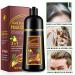 Dark Brown Hair Dye Shampoo 3 in 1 for Gray Hair - 500ML Instant Color for Men & Women | Long Lasting Results - Buy Online on GoSupps.com