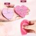 60-Piece Heart Shaped Facial Sponges with Container - Natural Face Sponge Pads for Cleansing and Makeup Removal - Pink - Buy Online on GoSupps.com