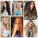 Rosooi 20 Inch Invisible Wire Hair Extensions - Light Brown mix Bleach Blonde - Adjustable & Secure Clip-in Synthetic Hairpieces for Women Daily & Party Use - Buy Online on GoSupps.com