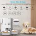 Smart Cat Feeder - WellToBe Automatic WiFi Pet Food Dispenser with Voice Recorder & Portion Control, White - Buy Online on GoSupps.com