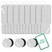 TENS Unit Replacement Pads Thicked TENS Unit Pads Premium TENS Pads Replacement Self-Adhesive Electrode Pads Compatible with TENS 7000 AUVON TENS 2x4 - 8Pcs 2x2 - 14Pcs 1.25 Round - 6Pcs