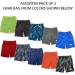 Andrew Scott Boys 7 Pack Basketball Shorts - Black & Assorted Colors - Medium - Buy Online on GoSupps.com