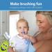 Dr. Brown's ToothScrubber Toddler Toothbrush - BPA Free - Ages 1-4 - Purple Monster Design - Buy Online on GoSupps.com
