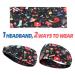HoogaLife Non-Slip Headbands with Buttons for Masks - Set of 4 | Men's and Women's Turban Headbands for Hair and Ear Protection - Buy Online on GoSupps.com