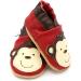 Dotty Fish Soft Leather Baby Shoes for Boys | Non Slip Toddler Shoes | Animal Designs | Red Monkey | 0-6 Months to 4-5 Years - Buy Online on GoSupps.com