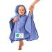 ULLENBOOM BATEPONCHO BABIL Terry from 100% cotton (Oeko-Tex certified) and made in EU-ideal as a bath towel and bathrobe for children and babies from 1-3 years of blue unit size
