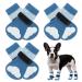 Kuoser dog socks 3 pairs of dog socks anti-slip dog socks paw protection dog shoes Pfot protection Suitable for use on hardwood floors in the interior blue S S (6-pack) blue