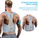 ZINUU Posture Corrector for Men & Women - Adjustable Back Brace for Shoulder & Lumbar Support - Back Pain Relief Belt - Ideal Father & Mother Gifts - Grey, Waist 70-130cm - Buy Online on GoSupps.com