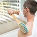 MainBasics Dual-Sided Bath Shower Brush - Long Handle Back Scrubber & Body Exfoliator in Teal - Buy Online on GoSupps.com