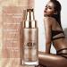 PHOERA High Gloss Waterproof Body Luminizer Glitter Face Shimmer Moisturizer Lotion Tan Cream Foundation Makeup Bronzer AQUAPURITY - 101 Rose Gold - Buy Online on GoSupps.com