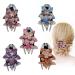 Haisheng 5 piece of hair clip with rhinestones double flower rhinestones flower flower hair clip pearls hair gripper slipproof hair clip vintage hair jewelry wedding for girls women hair styling