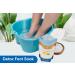 Detox Foot Soak Salts 32 oz with Lemon, Peppermint, Lavender & Frankincense Essential Oils - Soothes Athlete's Foot, Softens Calluses, and Relaxes Tired Feet - BPA Free Pouch - 2 lb Pack - Buy Online on GoSupps.com