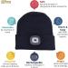 HEAD LIGHTZ LED Beanie Hat - Warm Winter Knit Safety Cap for Men, Women, Kids - Ideal for Outdoor Dog Walking - Black - Buy Online on GoSupps.com