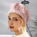 Xuanshengjia Hair Dryer Towels - Soft & Absorbent Fast Drying Hair Care | Towel Hat for Curly Hair Anti-Frizz Accessories in Perfect Pink for Women - Buy Online on GoSupps.com