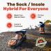 SoxsolS Wool Flat Shoe Insert for Sandals & Sockless Shoes - Comfortable Insoles with Sweat-Absorbent Natural Fiber and Non-Slip Grip - Wide-Cut Foot Soles for Men & Women - Black - Size 37 - Buy Online on GoSupps.com